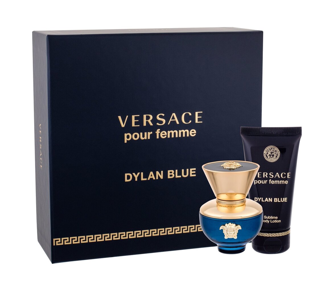Komplekt Versace Pour Femme Dylan Blue: EDP naistele 30 ml + ihupiim 50 ml цена и информация | Naiste parfüümid | kaup24.ee