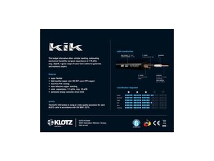 Klotz, 2 x Jack Mono 6.3 mm, 3m цена и информация | Кабели и провода | kaup24.ee