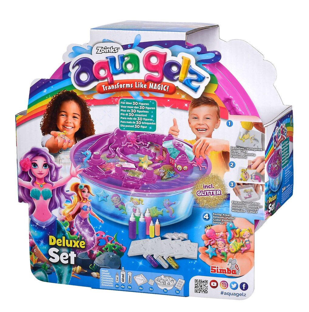 Aqua Gelz Simba magic merineitsi 6 geeli + tarvikud hind ja info | Arendavad mänguasjad | kaup24.ee