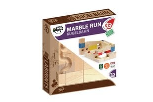 Деревянная игра - лабиринт Marble Run Varis 33 шт. цена и информация | Настольные игры, головоломки | kaup24.ee