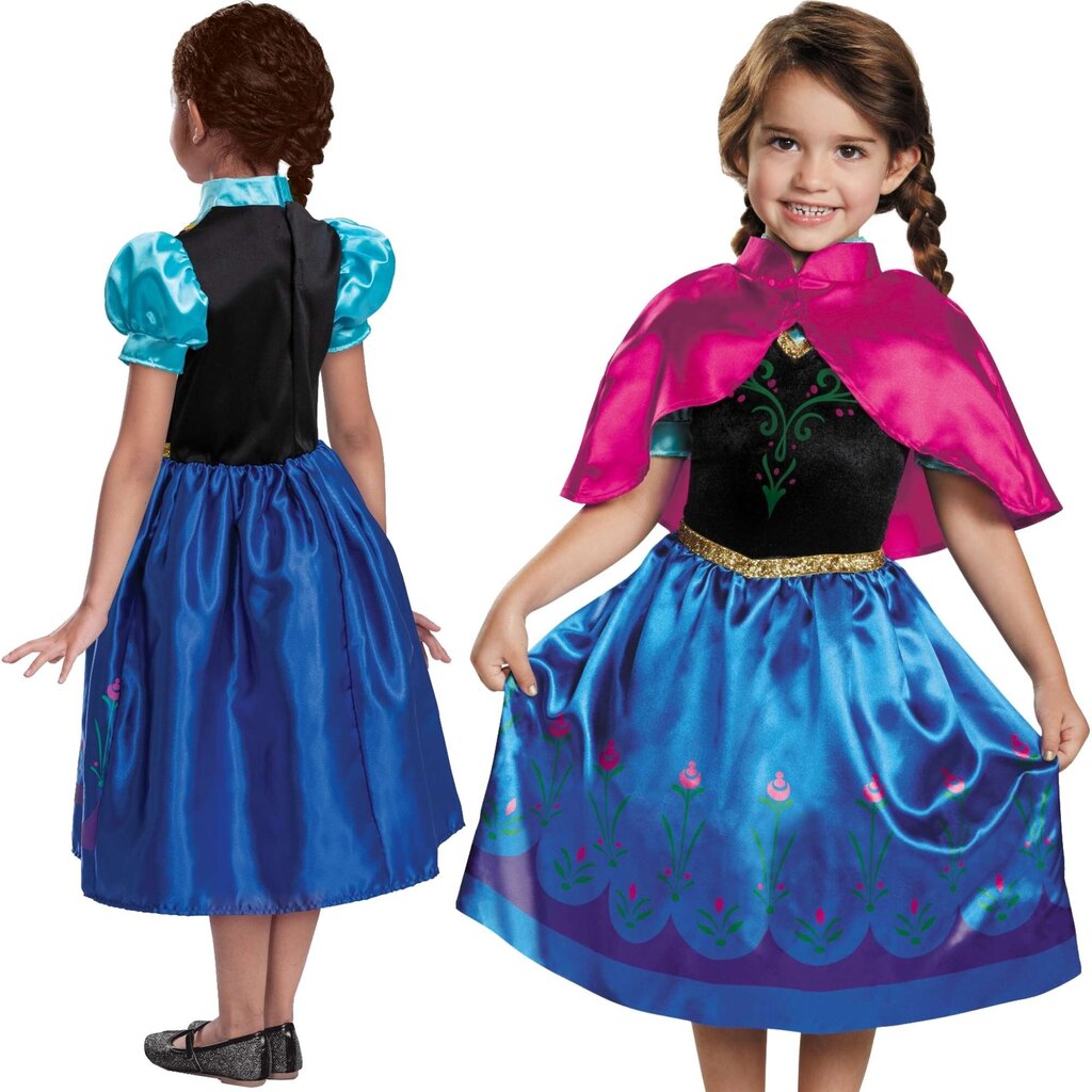 Karnevali kostüüm Disney Frozen Anna 109-123 cm (5-6 aastat) цена и информация | Karnevali kostüümid | kaup24.ee