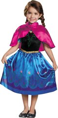 Karnevali kostüüm Disney Frozen Anna 109-123 cm (5-6 aastat) цена и информация | Карнавальные костюмы | kaup24.ee