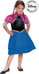 Karnevali kostüüm Disney Frozen Anna 109-123 cm (5-6 aastat) цена и информация | Карнавальные костюмы | kaup24.ee