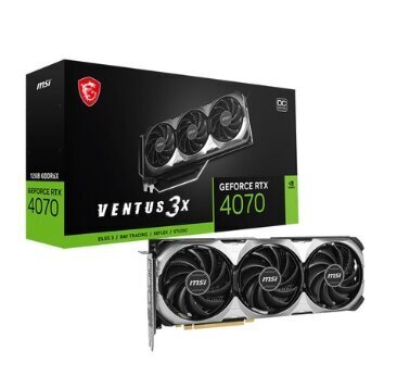 MSI GeForce RTX 4070 Ventus 3X E 12G OC цена и информация | Videokaardid (GPU) | kaup24.ee