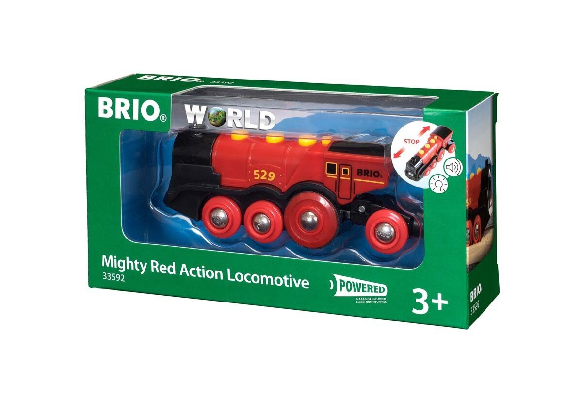 Mängurong Brio World Mighty Red Action Locomotive, 33592 hind ja info | Poiste mänguasjad | kaup24.ee