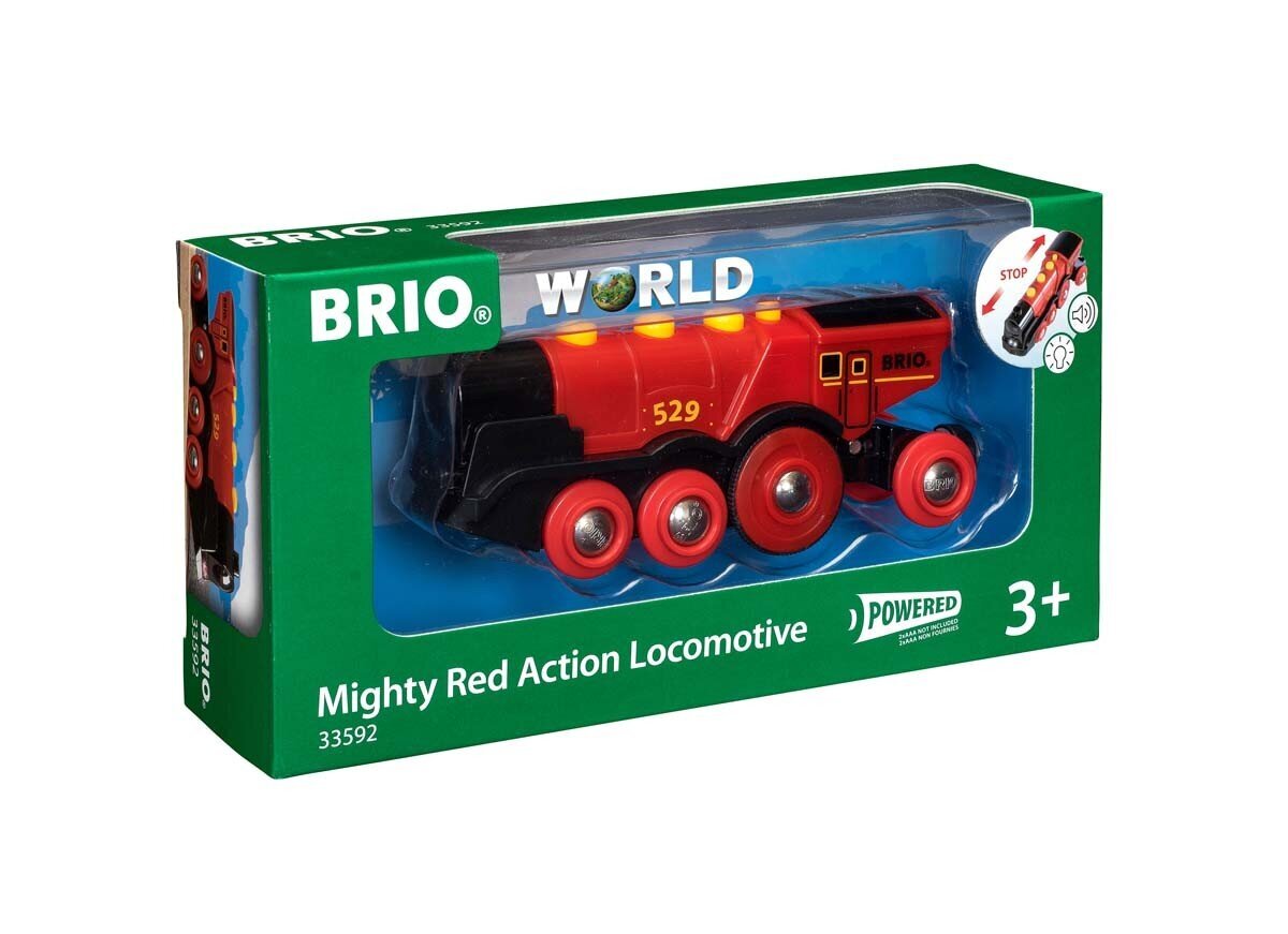 Mängurong Brio World Mighty Red Action Locomotive, 33592 hind ja info | Poiste mänguasjad | kaup24.ee