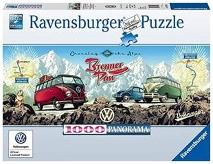 Ravensburgeri mõistatus ületage Alpid VW -ga! 1000p 15102 цена и информация | Пазлы | kaup24.ee