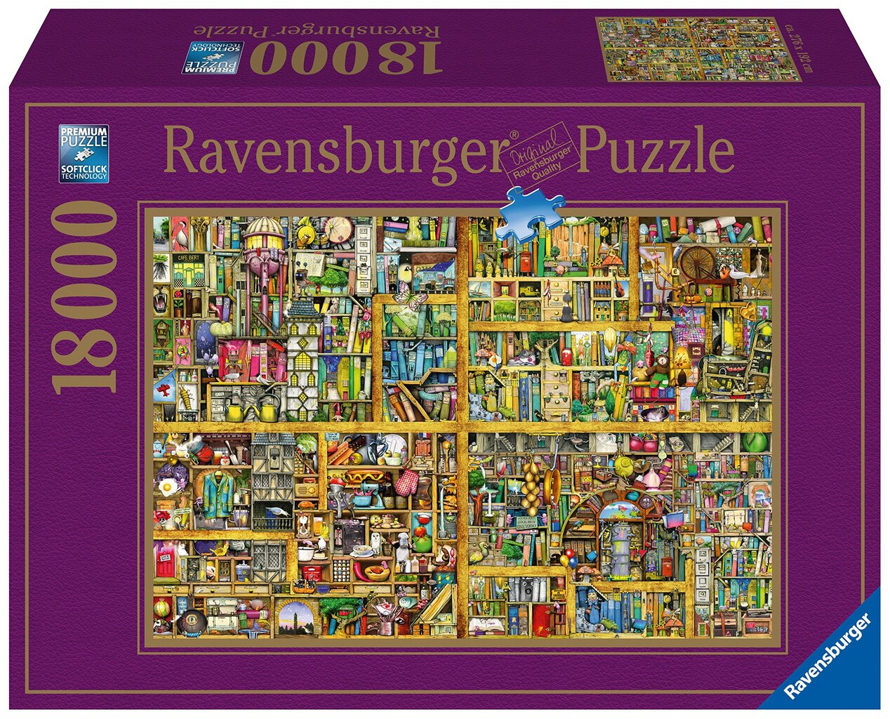 Ravensburger pusle Bookshelf, 18000-osaline цена и информация | Pusled | kaup24.ee