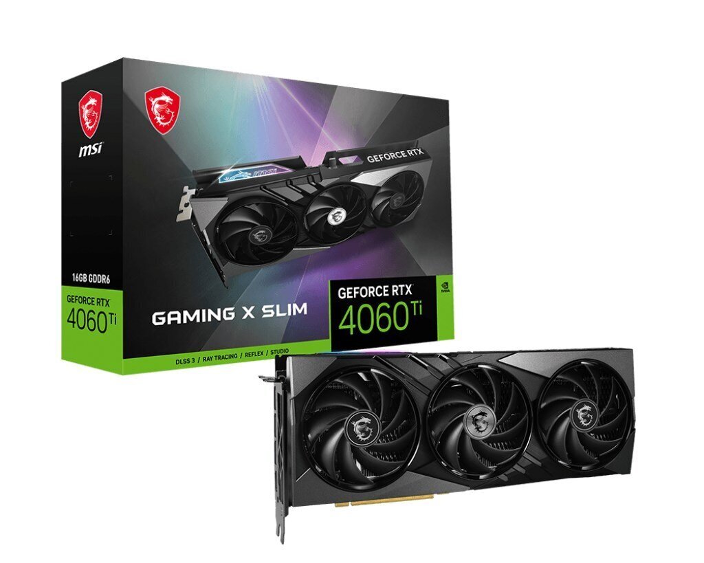 MSI GeForce RTX 4060 Ti Gaming X Slim hind ja info | Videokaardid (GPU) | kaup24.ee