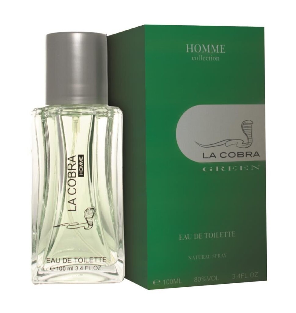 Tualettvesi meestele Homme Collection La Cobra Green EDT, 100 ml цена и информация | Meeste parfüümid | kaup24.ee