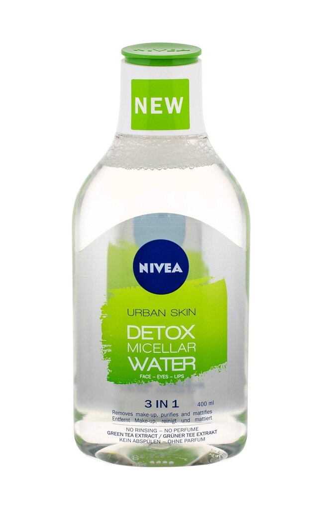 Mitsellaarvesi Nivea Urban Skin Detox 400 ml hind ja info | Näopuhastusvahendid | kaup24.ee