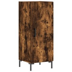 vidaXL puhvetkapp, suitsutatud tamm, 34,5 x 34 x 90 cm, tehispuit hind ja info | Elutoa väikesed kapid | kaup24.ee