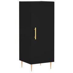 vidaXL puhvetkapp, must, 34,5 x 34 x 90 cm, tehispuit hind ja info | Elutoa väikesed kapid | kaup24.ee