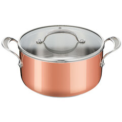 Кастрюля Tefal Jamie Oliver с крышкой Copper, 5,4 л, 24 см цена и информация | Кастрюли, скороварки | kaup24.ee