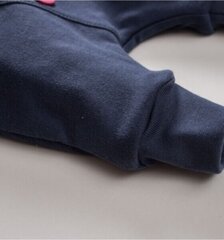 Спортивные штаны двойной хлопок темно-синие 74см цена и информация | Штаны для младенцев | kaup24.ee