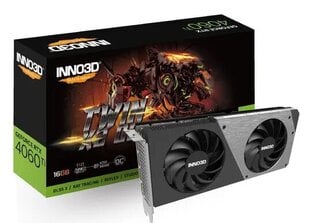 Inno3D GeForce RTX 4060 Ti Twin X2 OC (N406T2-16D6X-178055N) hind ja info | Videokaardid (GPU) | kaup24.ee