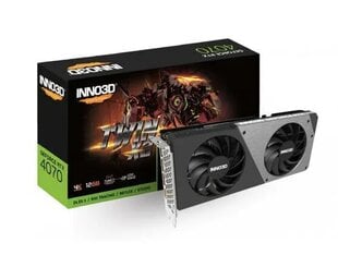 Inno3D GeForce RTX 4070 Twin X2 (N40702-126X-185252N) цена и информация | Видеокарты | kaup24.ee