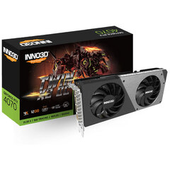 Inno3D GeForce RTX 4070 Twin X2 OC (N40702-126XX-185252N) hind ja info | Videokaardid (GPU) | kaup24.ee