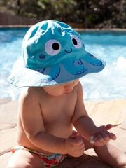 Шляпа для защиты от солнца UPF50+ 3-6 месяцев Octopus / Zoocchini цена и информация | Шапки, перчатки, шарфики для новорожденных | kaup24.ee