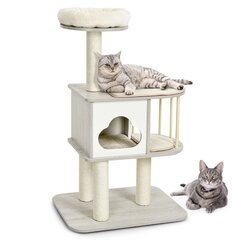 Когтеточка для кошек с лежанкой Costway цена и информация | Когтеточки | kaup24.ee
