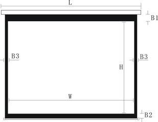 Leinwand Electric 135" 16:9 цена и информация | Экраны для проекторов | kaup24.ee