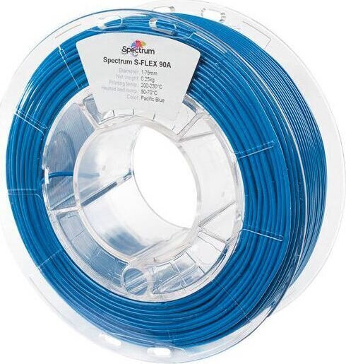 Filament Spectrum Filament S-Flex 90A Blue 1.75 mm 0.25 kg Pacific hind ja info | Nutiseadmed ja aksessuaarid | kaup24.ee