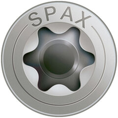 Шурупы SPAX, плоская головка, 25 шт. (4 x 35 мм) цена и информация | Механические инструменты | kaup24.ee