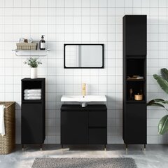 vidaXL vannitoakapp, must, 65 x 33 x 60 cm, tehispuit цена и информация | Шкафчики для ванной | kaup24.ee