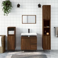 vidaXL vannitoakapp, pruun tamm, 30 x 30 x 190 cm, tehispuit цена и информация | Шкафчики для ванной | kaup24.ee