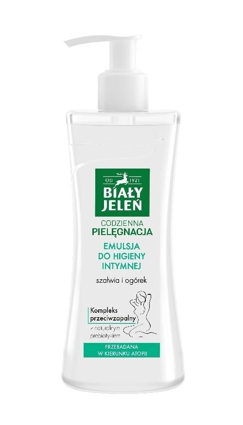 Intiimpesuvahend-emulsioon salvei ja kurgiga Bialy Jelen 265 ml hind ja info | Intiimhügieeni tooted | kaup24.ee