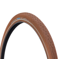 Шина SCHWALBE Fat Frank 28x2.00 (50-622) с камерой ДВ, со светоотражающей полосой (коричневая) цена и информация | Покрышки, шины для велосипеда | kaup24.ee