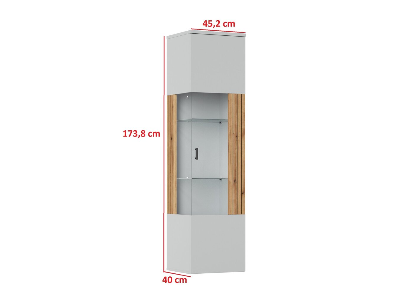 Elutoa kapp Vero V01R, saar/tamme hind ja info | Elutoa väikesed kapid | kaup24.ee