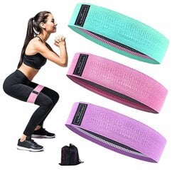 Rihmade komplekt Fitness, erinevad värvid цена и информация | Фитнес-резинки, гимнастические кольца | kaup24.ee