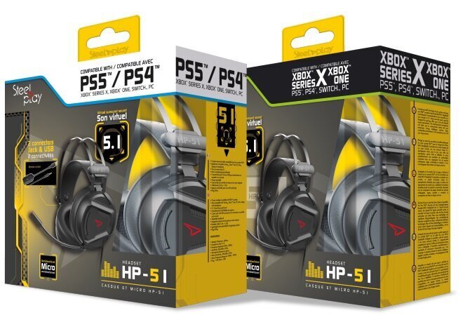 Steelplay Wired 3D Headset Hp51(Ps4/Switch/PC/Mac/Xbox One), Black hind ja info | Kõrvaklapid | kaup24.ee