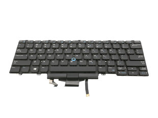 Sülearvuti klaviatuur Dell Latitude 5490. 7490 (valgustusega, trackpoint) hind ja info | Klaviatuurid | kaup24.ee