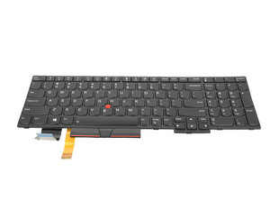 Sülearvuti klaviatuur Lenovo ThinkPad E590 L580 P52 P53 (valgustus, trackpoint) цена и информация | Клавиатура с игровой мышью 3GO COMBODRILEW2 USB ES | kaup24.ee