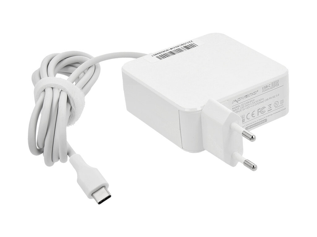 USB type C USB-C, 65 W (white) hind ja info | Sülearvutite laadijad | kaup24.ee