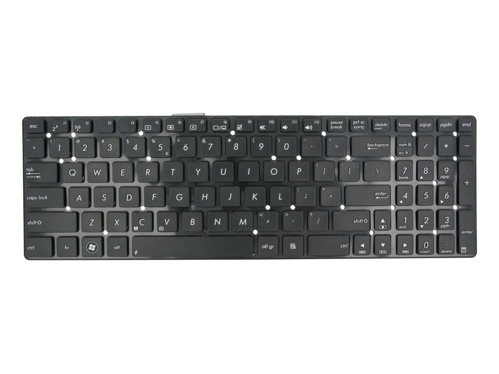 Sülearvuti klaviatuur Asus K55, K75 цена и информация | Klaviatuurid | kaup24.ee