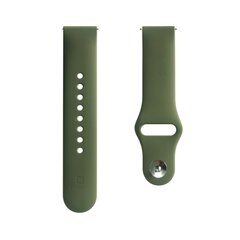 Evelatus Universal 20mm Silicone Loop Olive цена и информация | Аксессуары для смарт-часов и браслетов | kaup24.ee