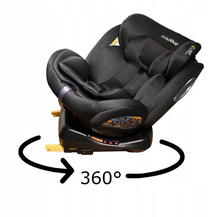 Turvahäll 360° Isofix, must, 0-36 kg Kids Zone YC06 hind ja info | Turvatoolid | kaup24.ee