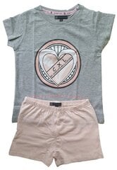Пижама для девочек CXL, розовая, серая цена и информация | Пижамы, халаты для девочек | kaup24.ee