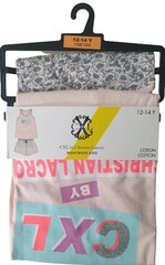 Пижама для девочек CXL, розовая, серая цена и информация | Пижамы, халаты для девочек | kaup24.ee