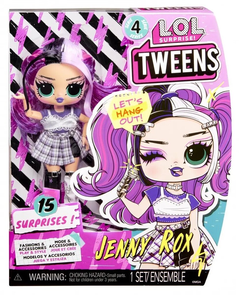 Nukk "LOL Surprise Tweens Jenny Rox Series" hind ja info | Tüdrukute mänguasjad | kaup24.ee