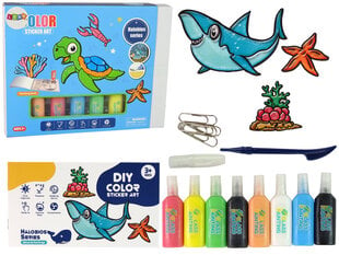 Набор для создания стеклянных наклеек, 8 цветов с блестками цена и информация | Развивающие игрушки | kaup24.ee