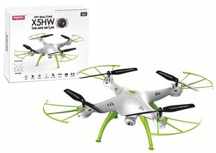 Kaugjuhitav droon X5HW valge/roheline hind ja info | Poiste mänguasjad | kaup24.ee