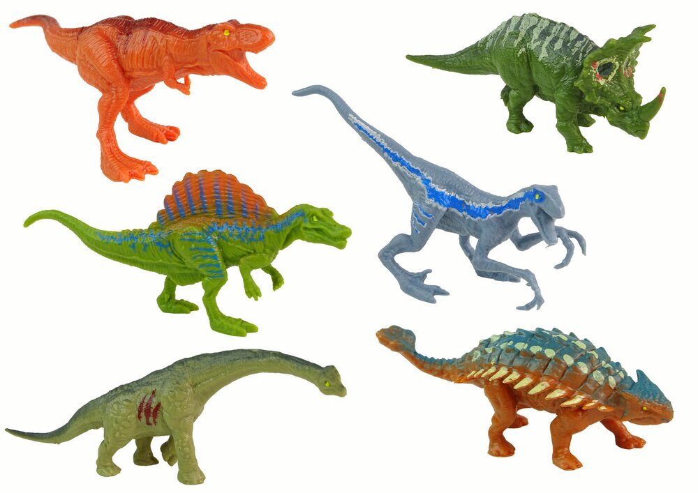 Dinosauruse kujukeste komplekt, 12 tk hind ja info | Poiste mänguasjad | kaup24.ee