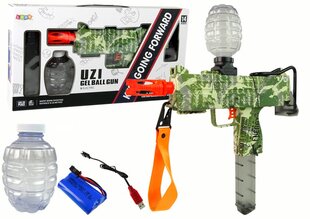 Игрушечный пулемет UZI с водяными пулями, зеленый камуфляж цена и информация | Игрушки для мальчиков | kaup24.ee