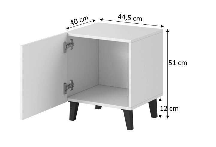 Öökapp Papos 2 tk, 45x40x51 cm matt must цена и информация | Öökapid | kaup24.ee