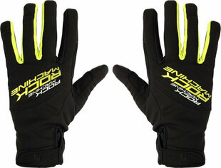 Вело перчатки Rock Machine Winter Race LF, черный/зелёный, размер S цена и информация | Велосипедные перчатки | kaup24.ee
