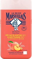 Гель для душа Le Petit Marseillais BIO белый персик и нектарин, 250 мл цена и информация | Масла, гели для душа | kaup24.ee